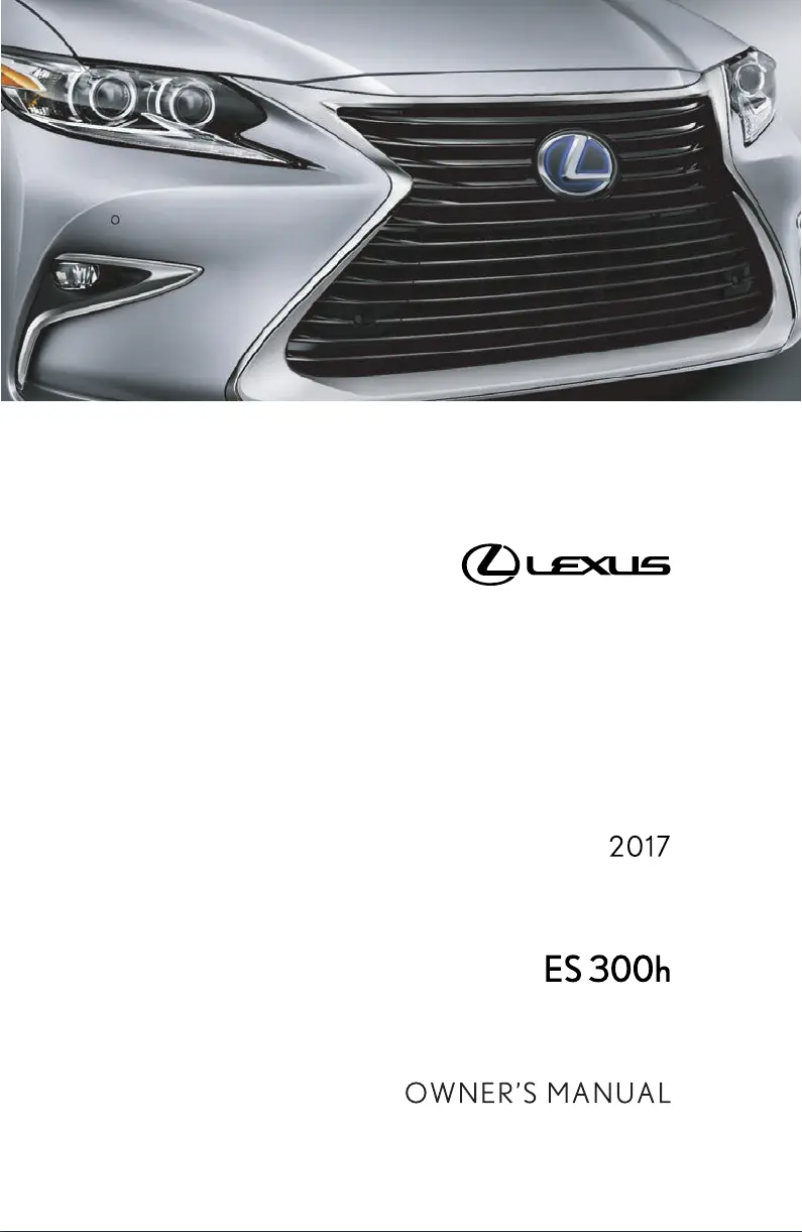 Page 1 de la notice Manuel utilisateur Lexus ES 300h (2017)