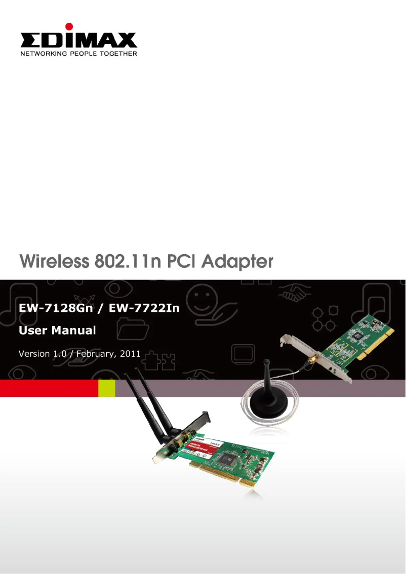 Page 1 de la notice Mode d'emploi Edimax EW-7728In