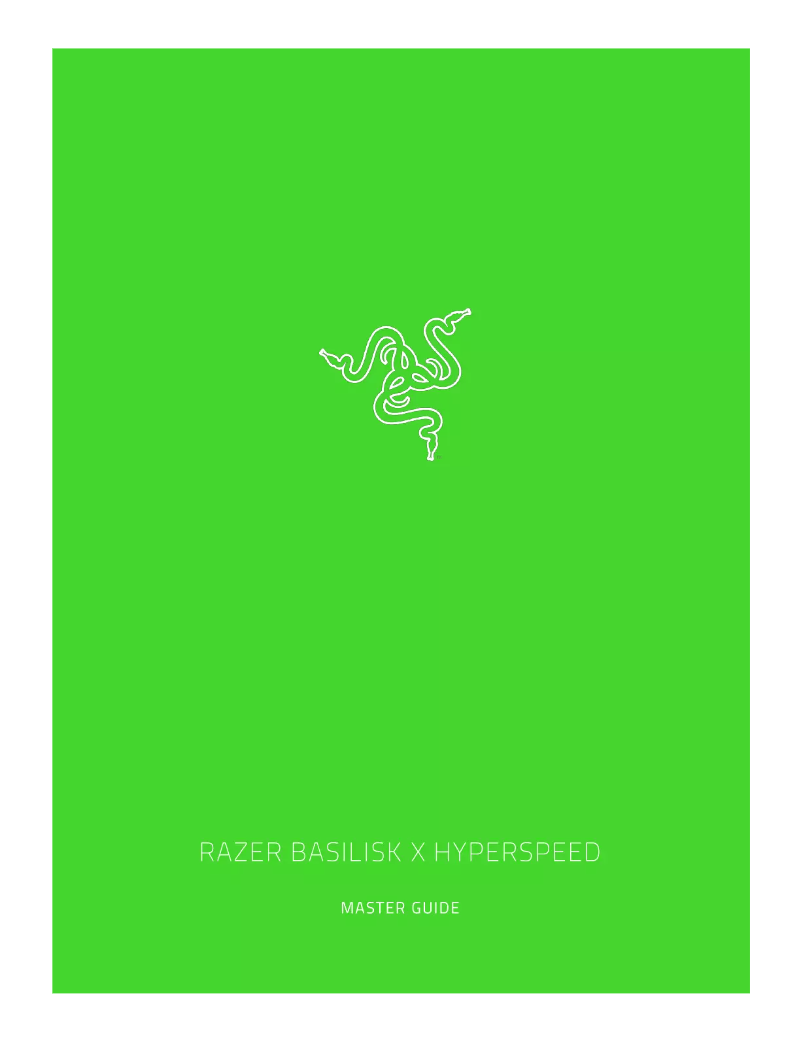 Page 1 de la notice Manuel utilisateur Razer Basilisk X Hyperspeed