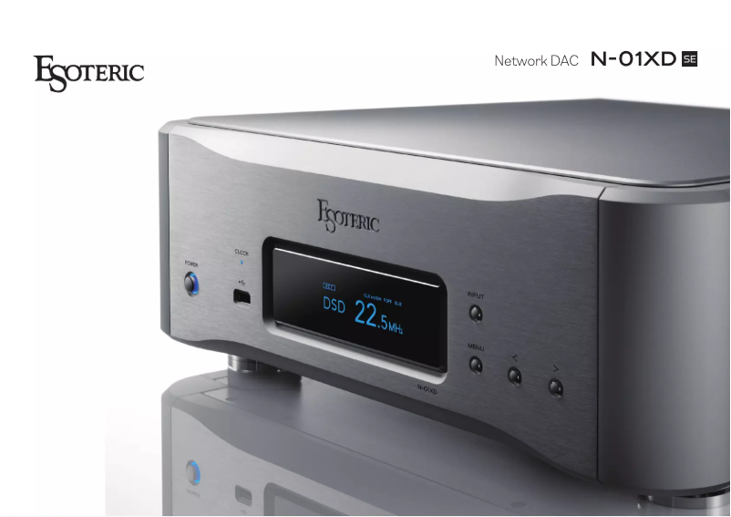 Page 1 de la notice Catalogue Esoteric N-01XD