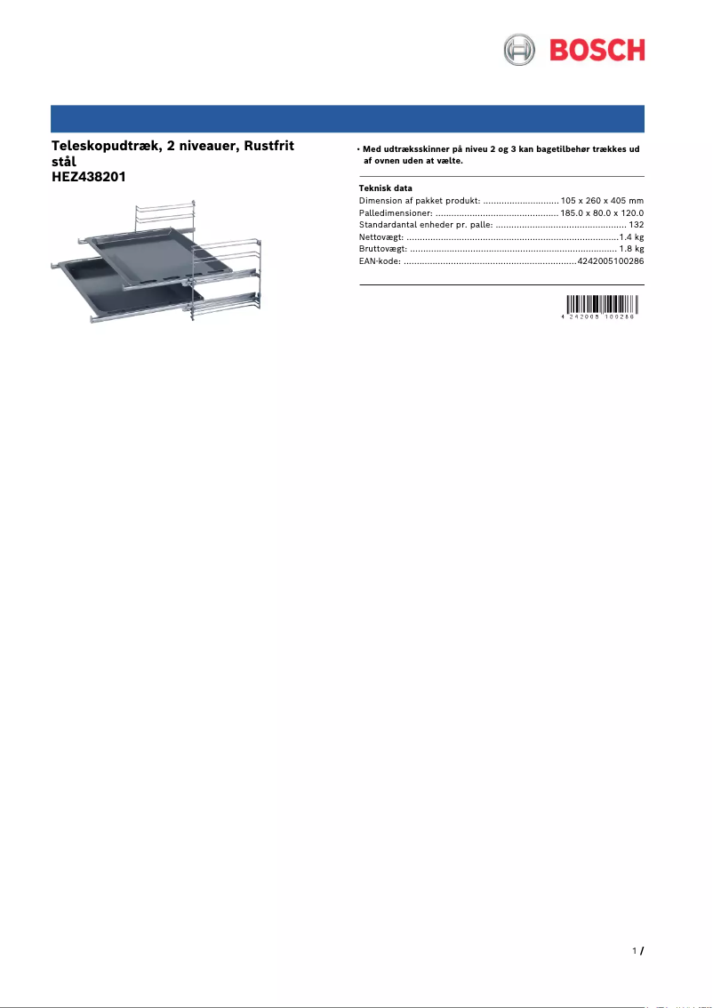 Imagen de la primera página del manual del dispositivo HEZ438201