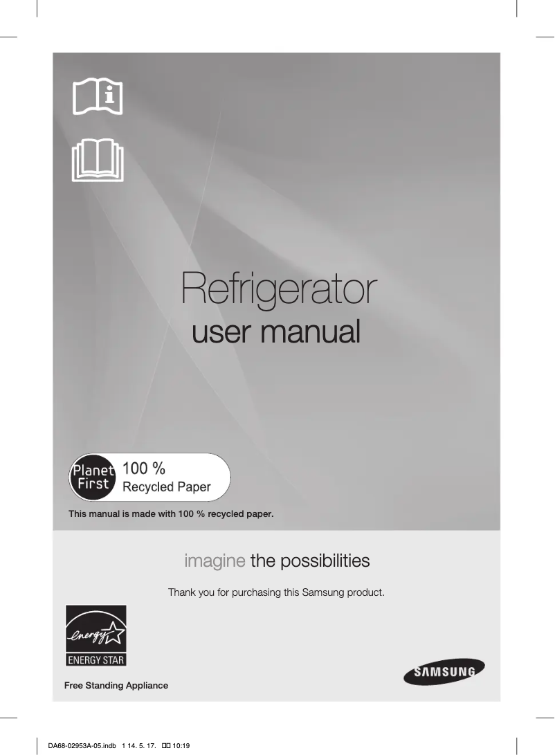 Page n°1 - Manuel d'utilisation et d'entretien Samsung RF28HFEDBBC