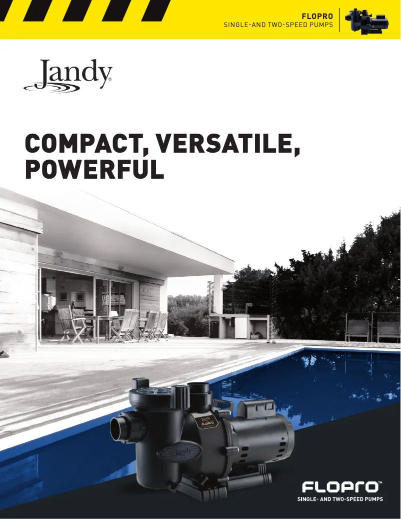 Página 1 del manual Folleto JANDY FloPro