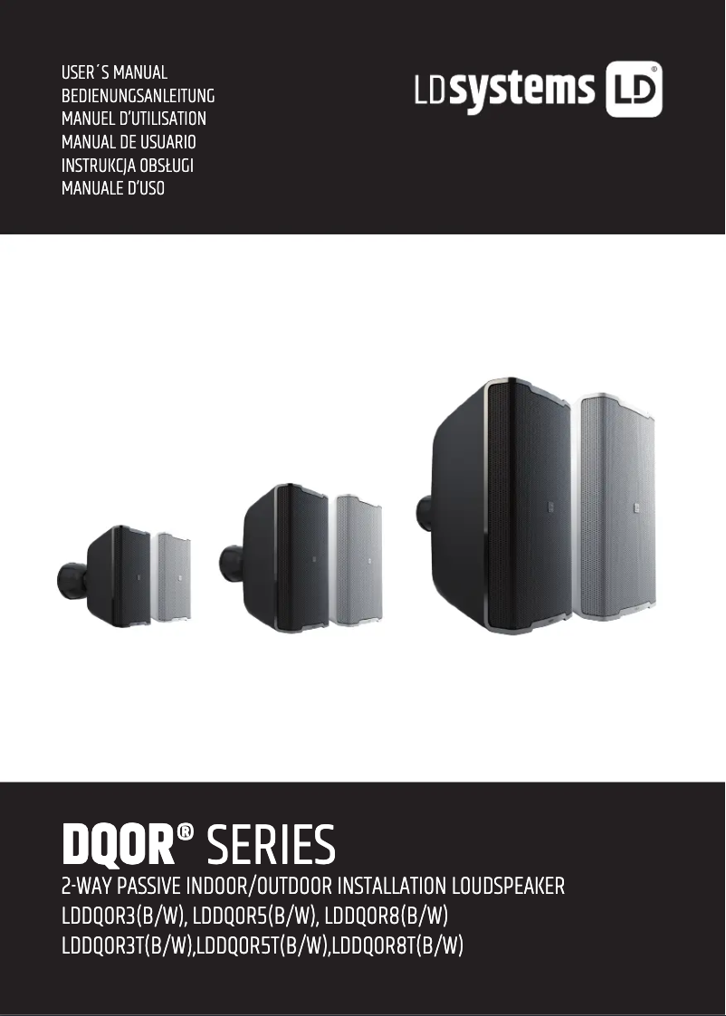 Page 1 de la notice Manuel utilisateur LD Systems DQOR 3 T B
