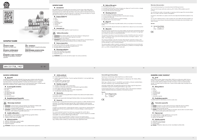 Page 1 de la notice Manuel utilisateur Playtive IAN 331758