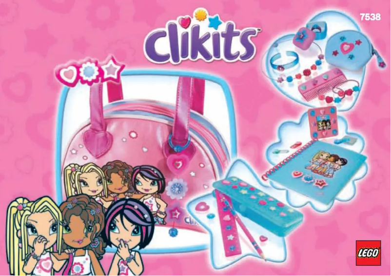 Page 1 de la notice Manuel utilisateur Lego Totally CLIKITS (TM) Fashion Bag and Accesso