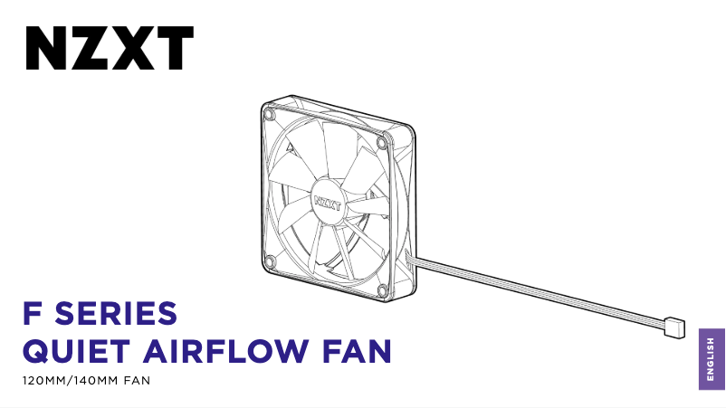 Page 1 de la notice Manuel utilisateur NZXT F140Q