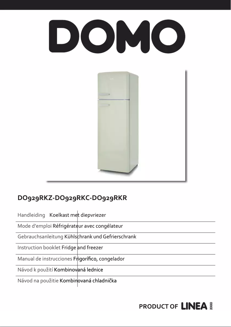 Image de la première page du manuel de l'appareil DO929RKR