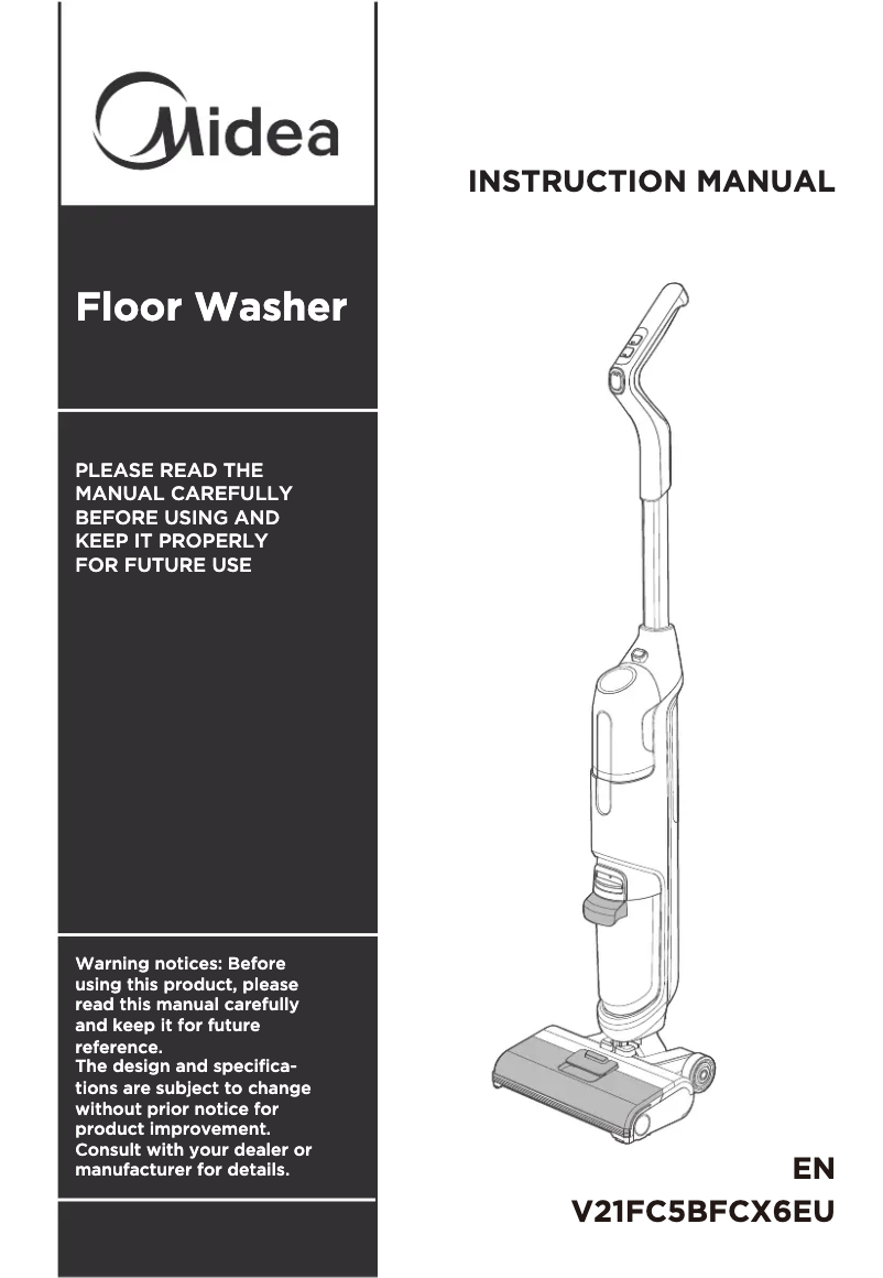 Page 1 de la notice Manuel utilisateur Midea X6