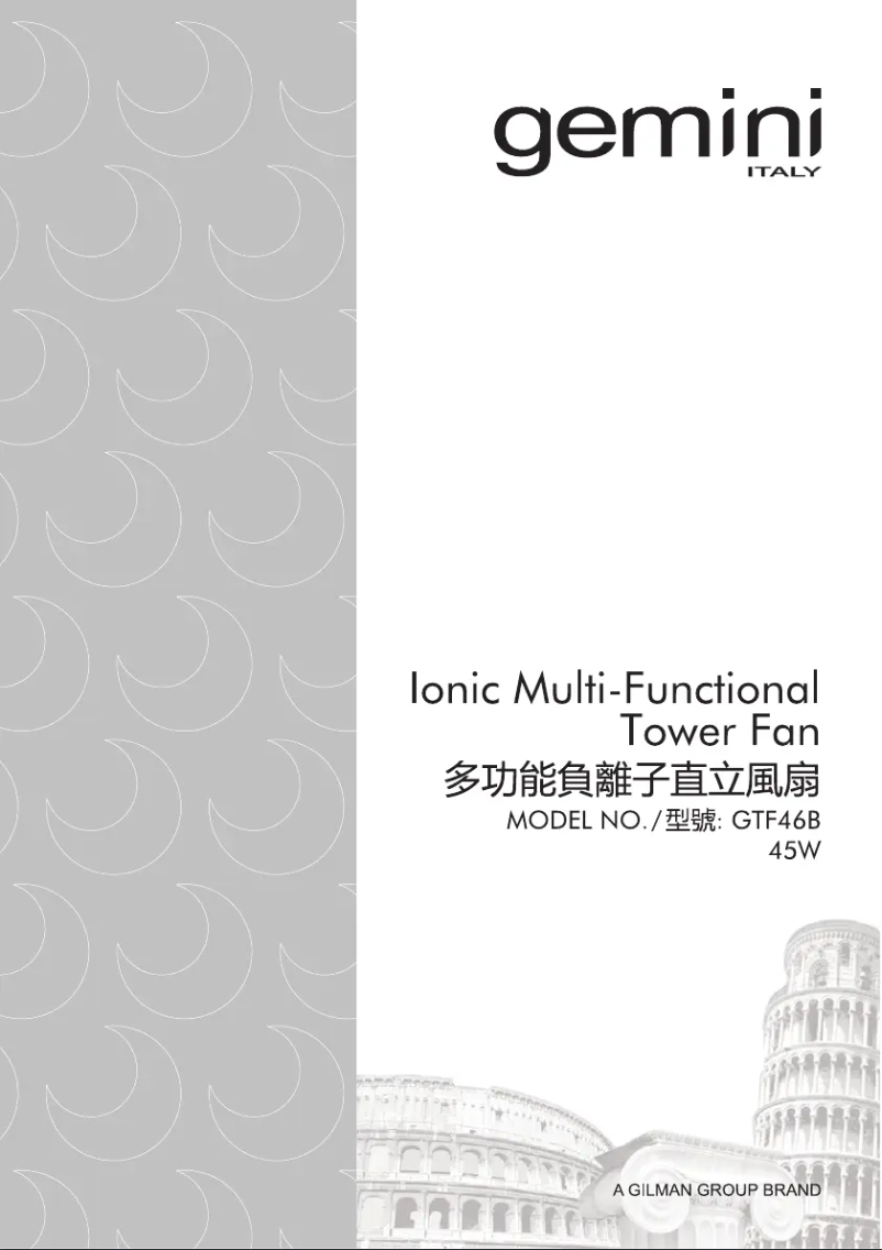 Page 1 de la notice Guide d'installation Gemini GTF46B