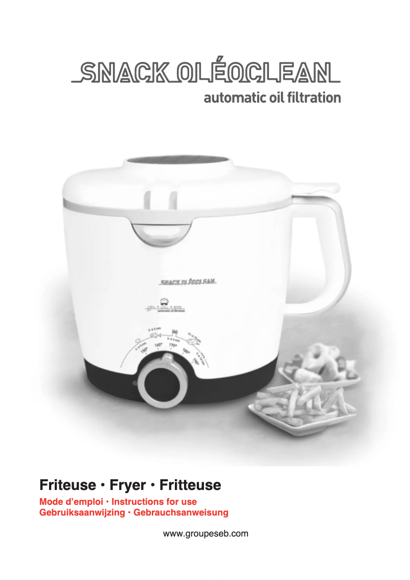 Page n°1 - Manuel utilisateur Tefal Snack Oleoclean FA700131