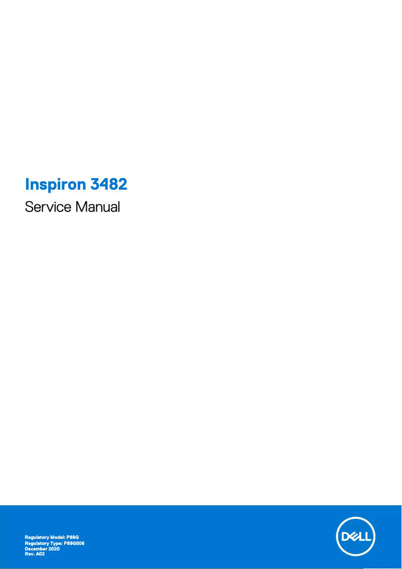 Page 1 de la notice Manuel utilisateur Dell Inspiron 3482