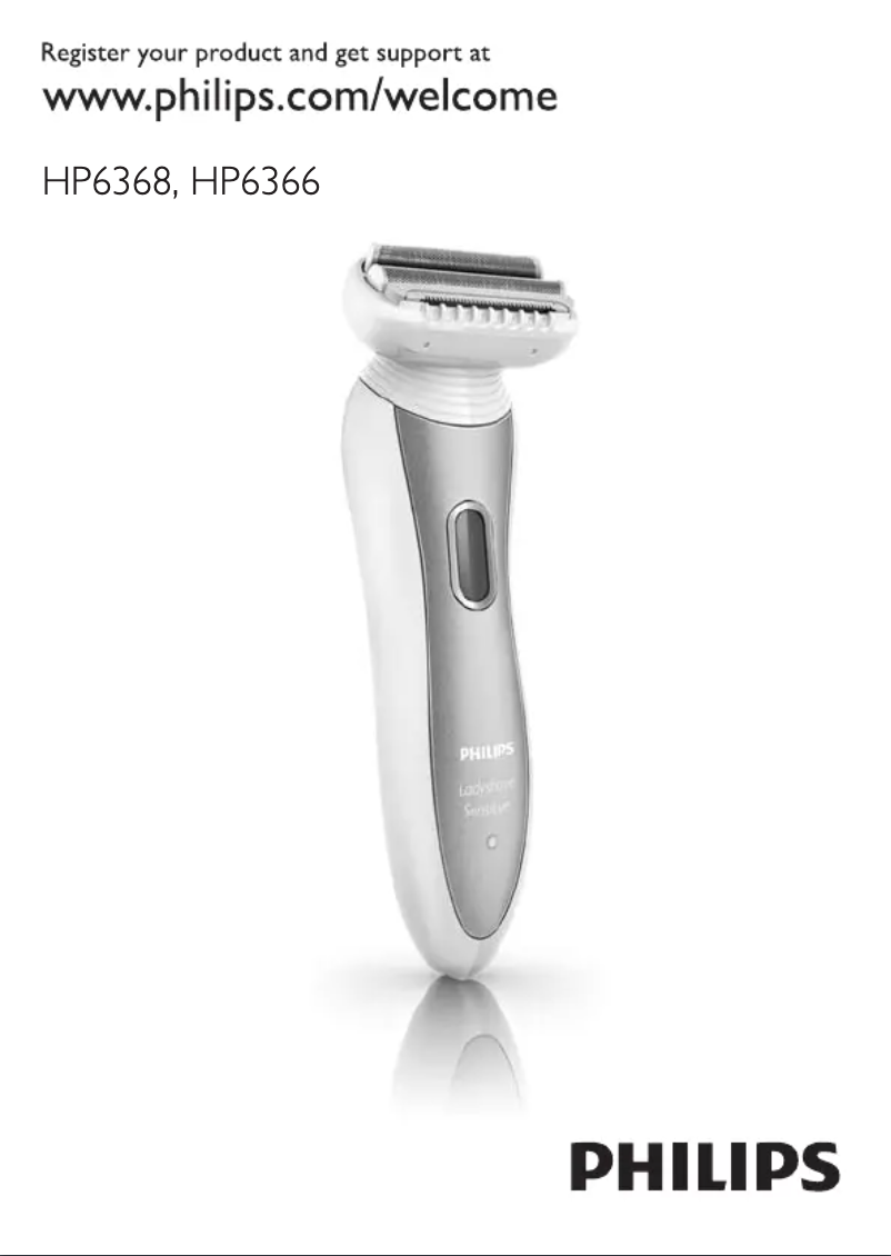 Page n°1 - Manuel utilisateur Philips Ladyshave Double Contour HP6368
