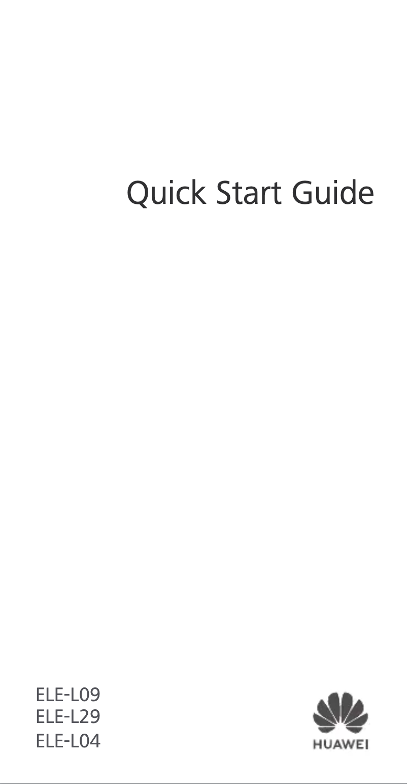 Página 1 del manual Guía de inicio rápido Huawei P30