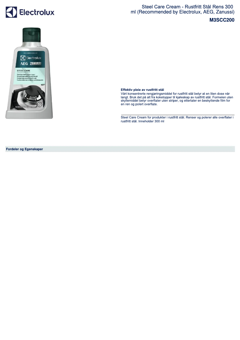 Page n°1 - Brochure AEG M3SCC200