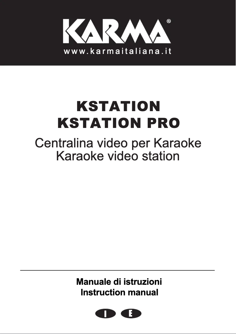 Page 1 de la notice Manuel utilisateur Karma KSTATION PRO