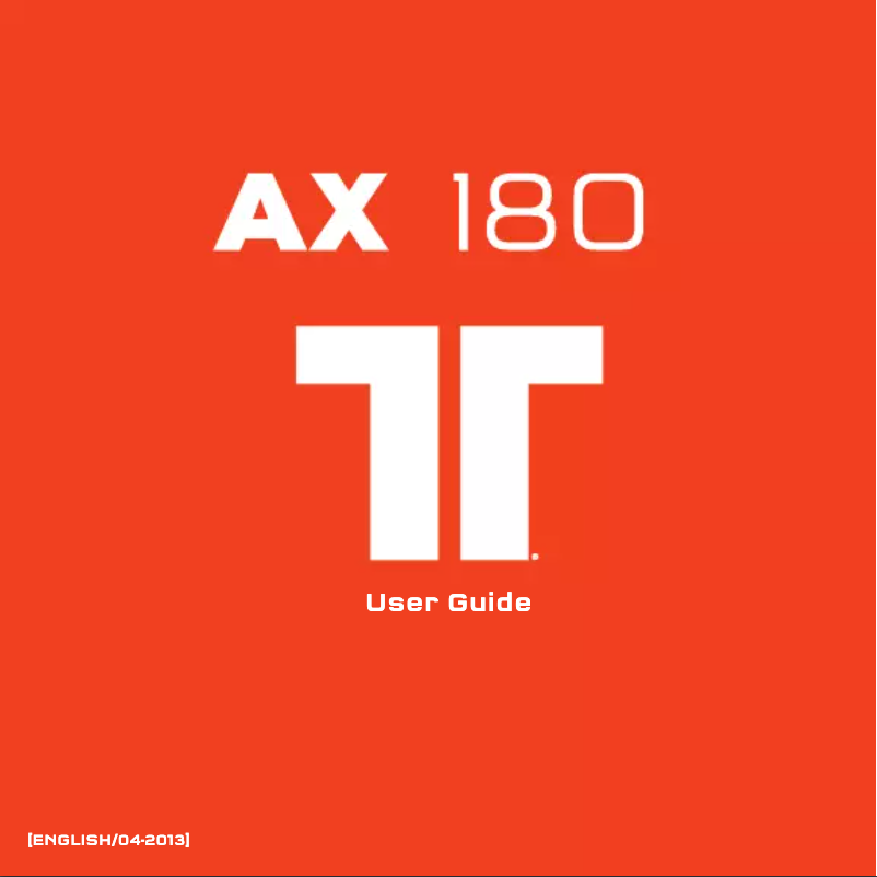 Page n°1 - Manuel utilisateur Tritton AX 180
