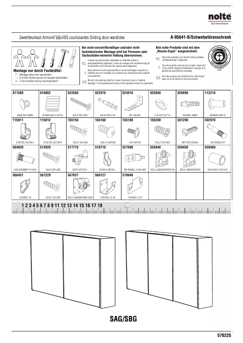 Página 1 del manual Manual de usuario Nolte Ravenna