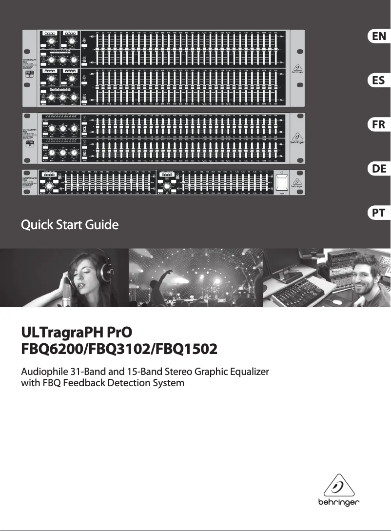 Page 1 de la notice Guide de démarrage rapide Behringer FBQ3102