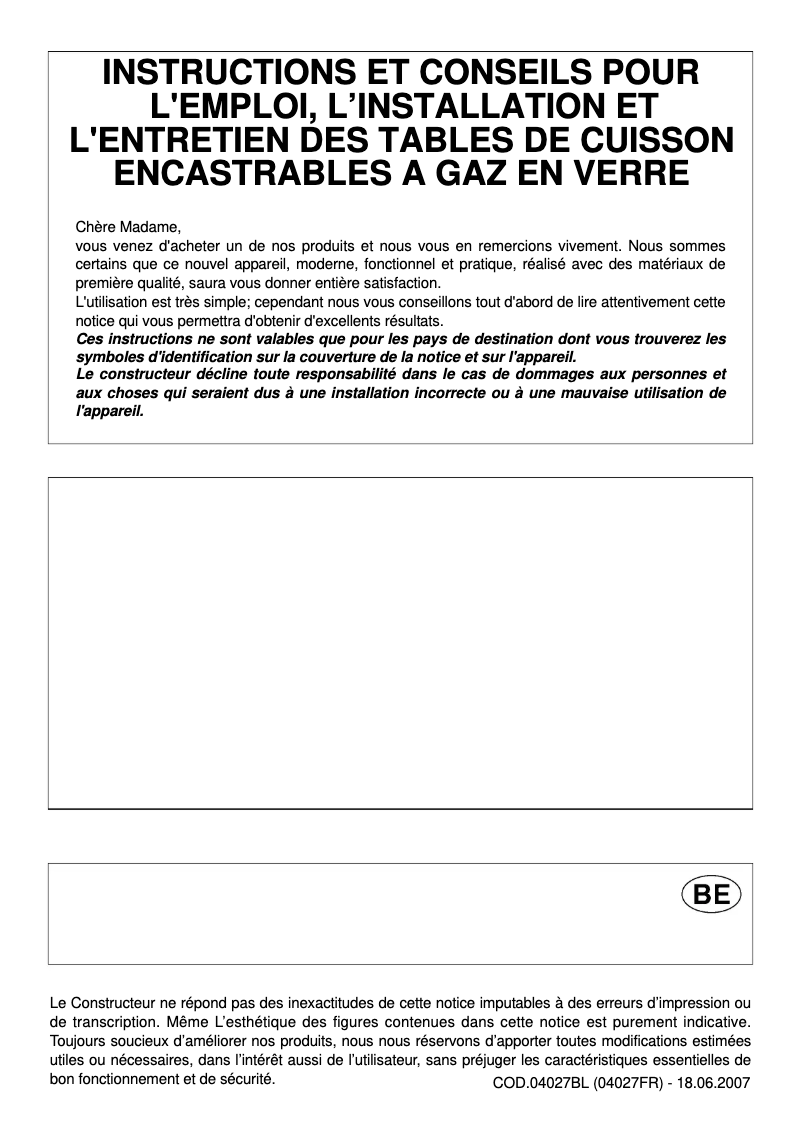 Page n°1 - Manuel utilisateur Novy 1917