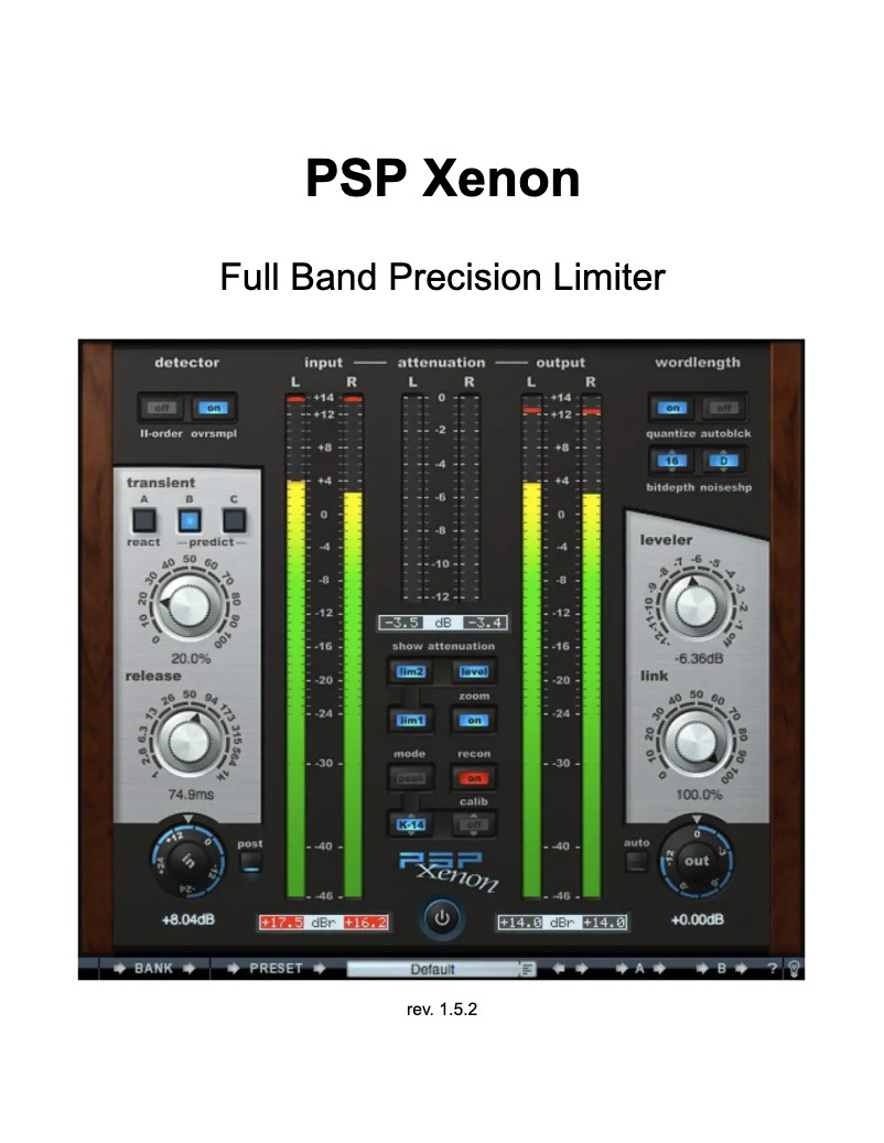 Image de la première page du manuel de l'appareil PSP Xenon