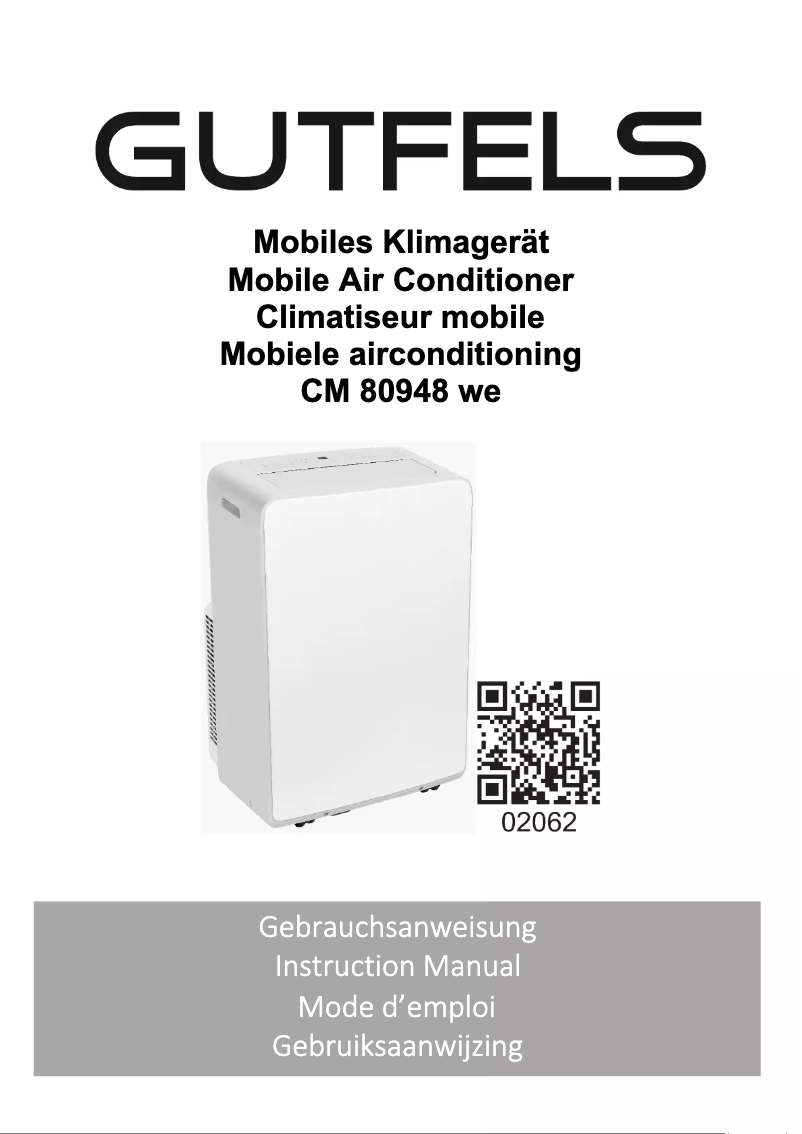 Page 1 de la notice Manuel utilisateur GUTFELS CM 80948 we