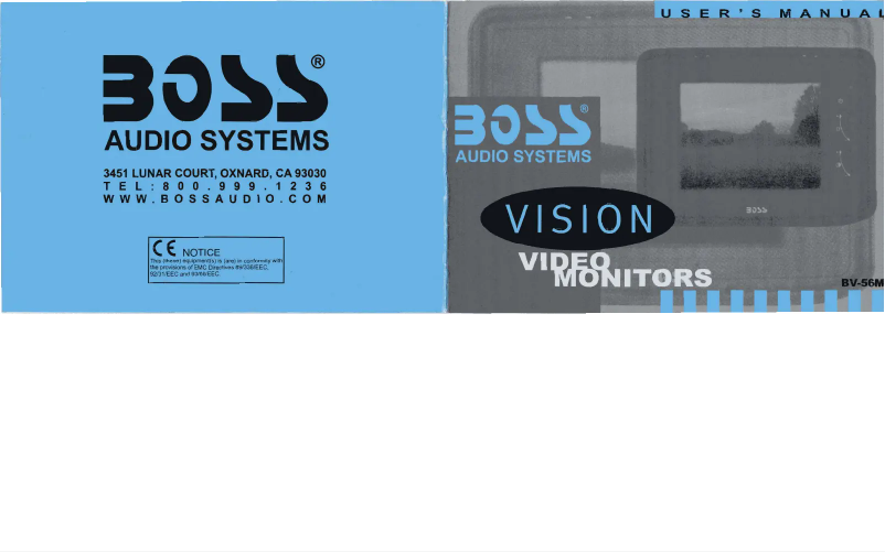 Page n°1 - Manuel utilisateur Boss BV-56M