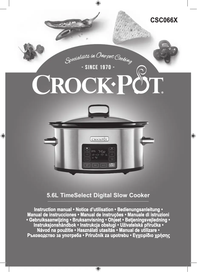 Page 1 de la notice Manuel utilisateur Crock-Pot CR066