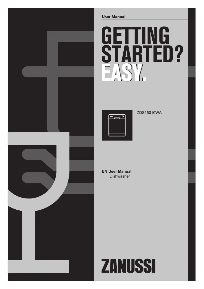 Page n°1 - Manuel utilisateur Zanussi ZDS15010WA