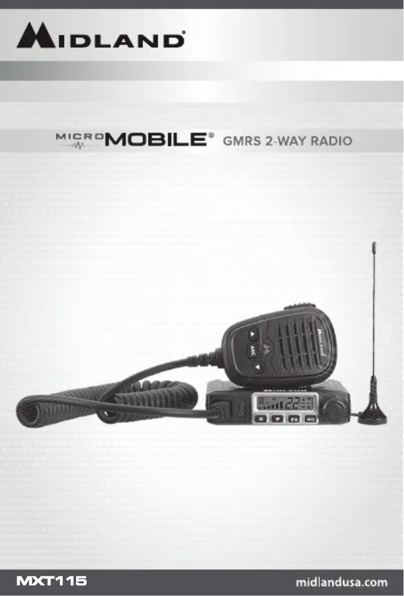 Page 1 de la notice Manuel utilisateur Midland MicroMobile MXT115VP3