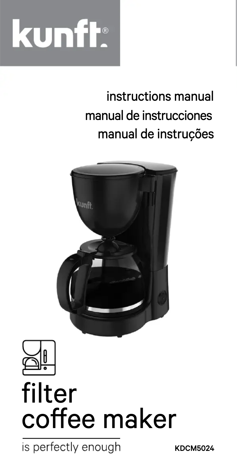 Page 1 de la notice Manuel utilisateur Kunft KDCM5024