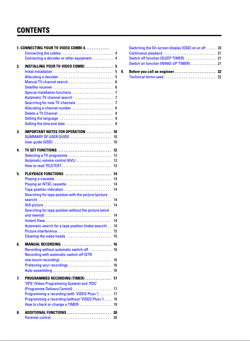 Page 1 de la notice Manuel utilisateur Philips 14PV217