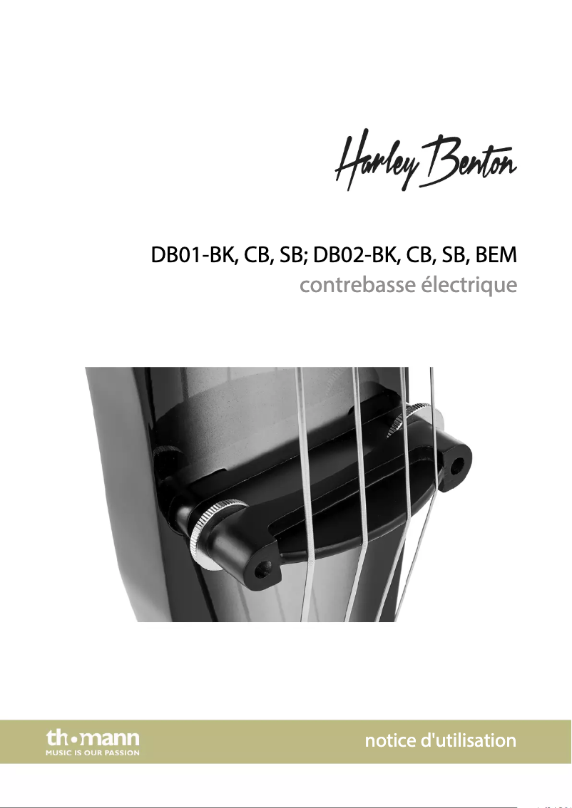 Page n°1 - Manuel utilisateur Harley Benton DB01-SB