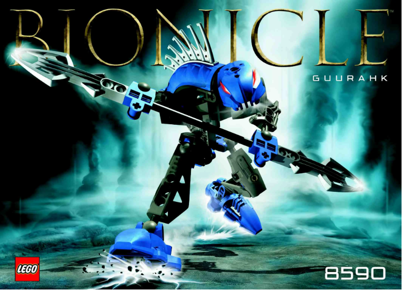 Page n°1 - Manuel utilisateur Lego Bionicle 8590