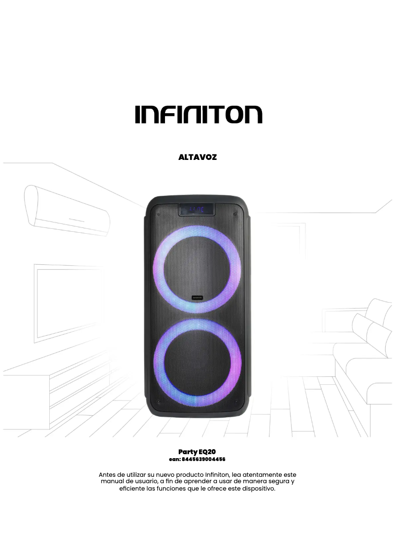 Image de la première page du manuel de l'appareil Party EQ20