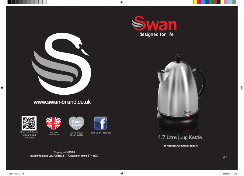 Page n°1 - Manuel utilisateur Swan SK24010TELN
