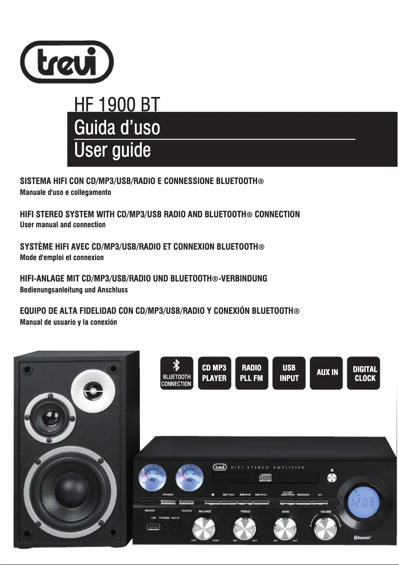 Page n°1 - Manuel utilisateur Trevi HF 1900 BT