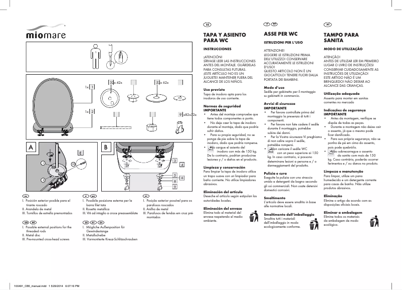 Página 1 del manual Manual de usuario Miomare IAN 100491
