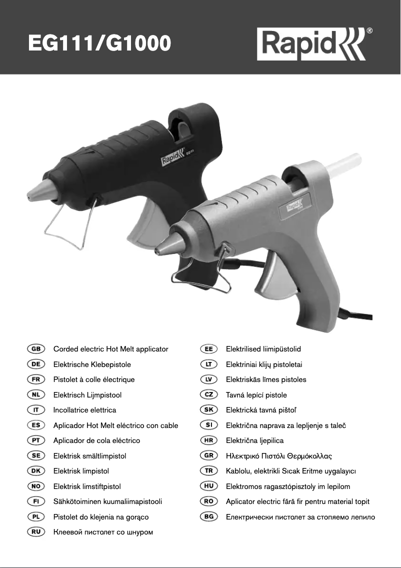 Page n°1 - Manuel utilisateur Rapid G1000
