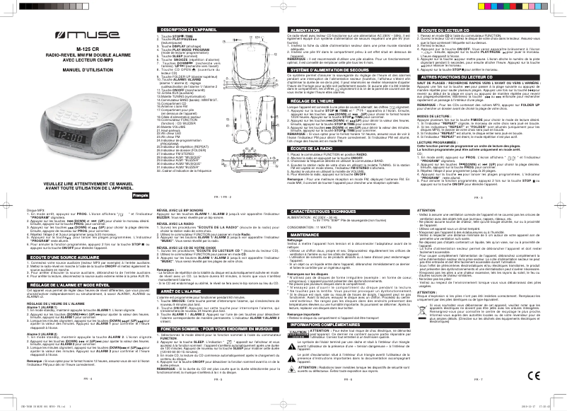 Image de la première page du manuel de l'appareil M-060 ZW