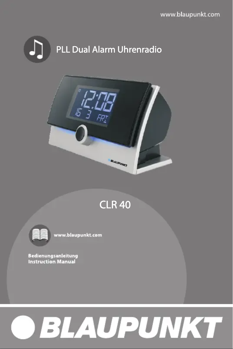 Page n°1 - Manuel utilisateur Blaupunkt CLR 40