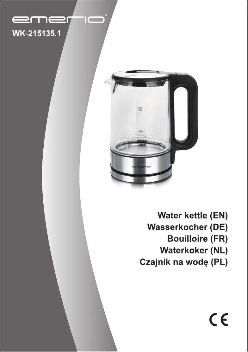 Page 1 de la notice Manuel utilisateur Emerio WK-215135.1