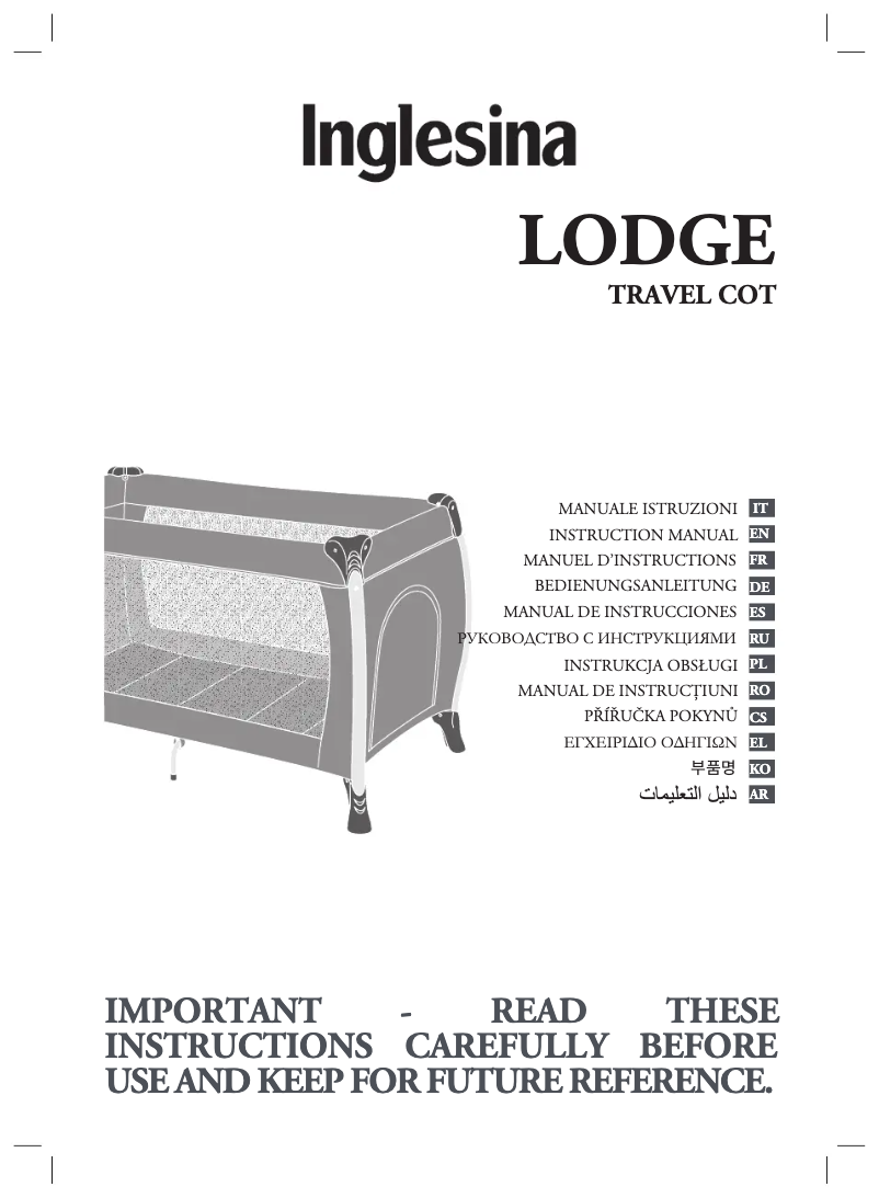 Image de la première page du manuel de l'appareil Lodge