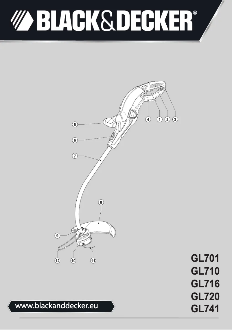 Image de la première page du manuel de l'appareil GL716