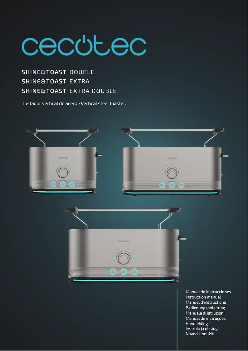 Página 1 del manual Manual de usuario Cecotec Shine&Toast Extra