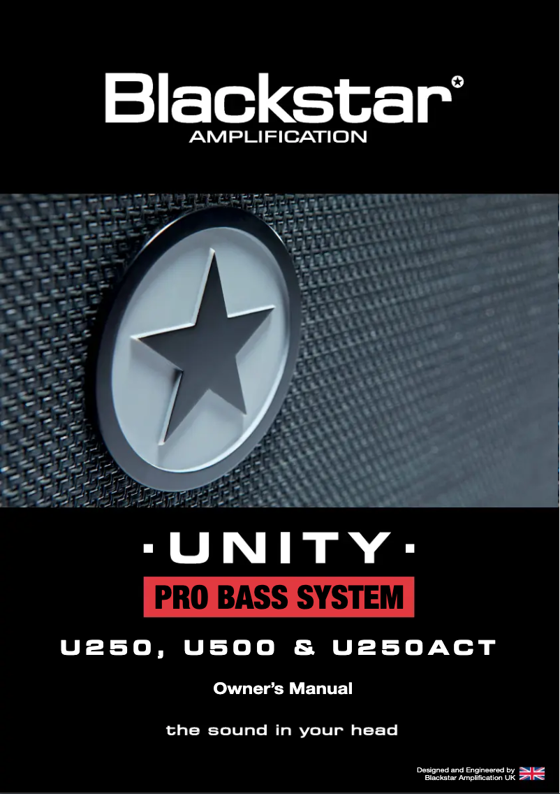 Image de la première page du manuel de l'appareil Unity U500
