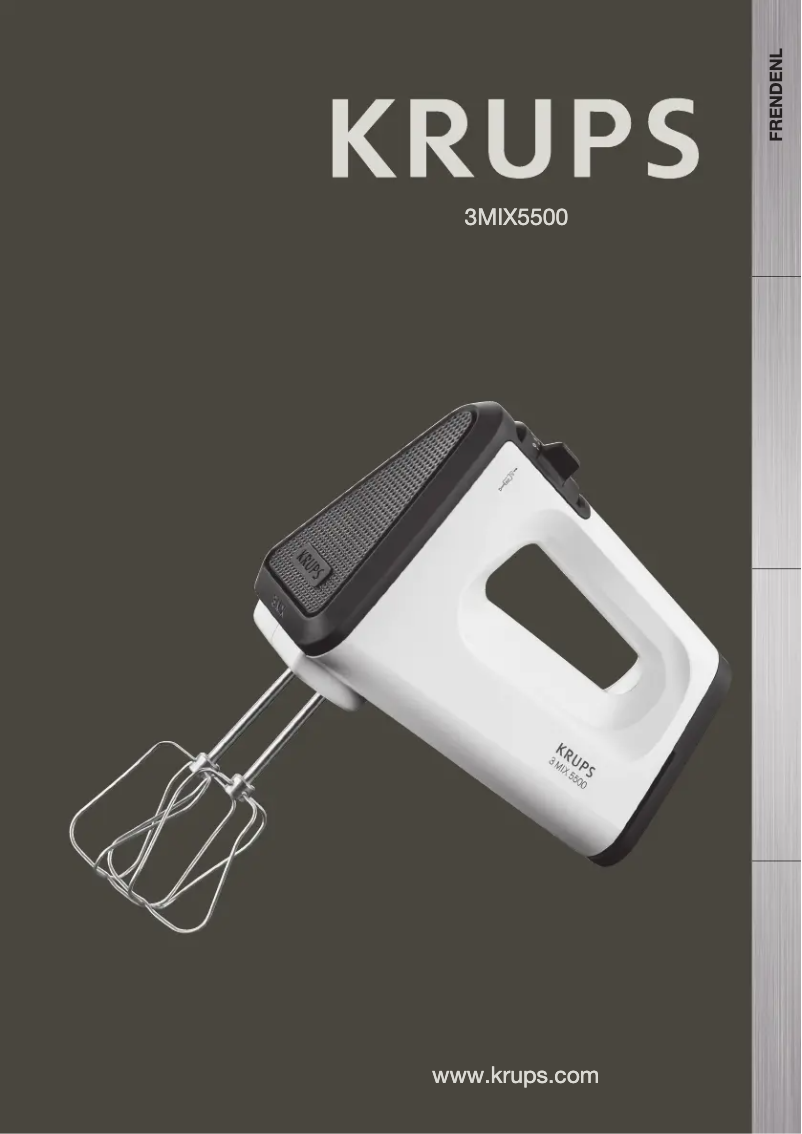 Page 1 de la notice Manuel utilisateur Krups 3 Mix 5500