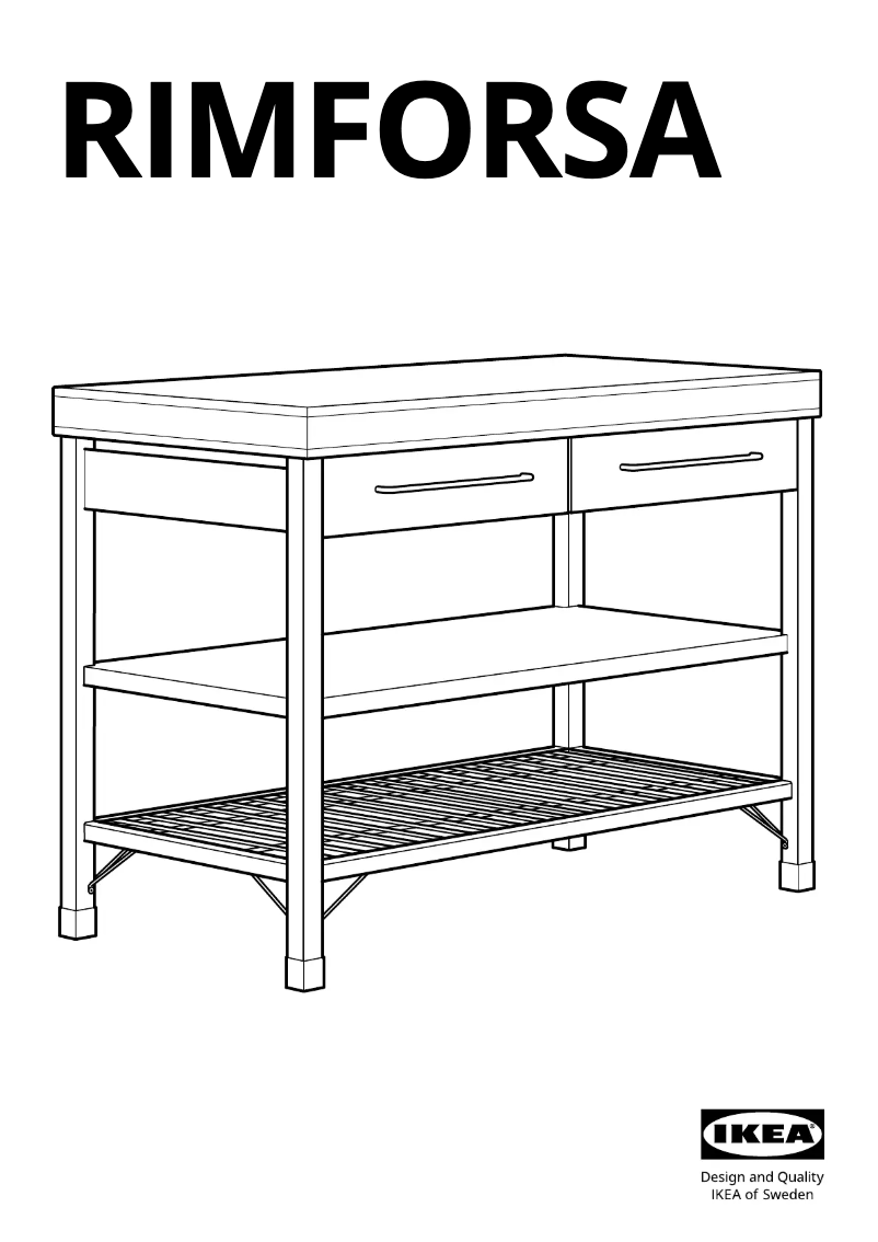 Página 1 del manual Manual de usuario Ikea RIMFORSA 603.994.12