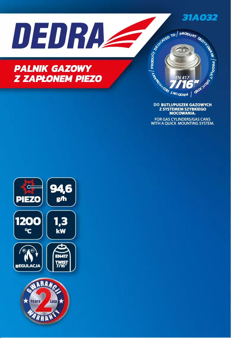 Page 1 de la notice Manuel utilisateur DEDRA 31A032