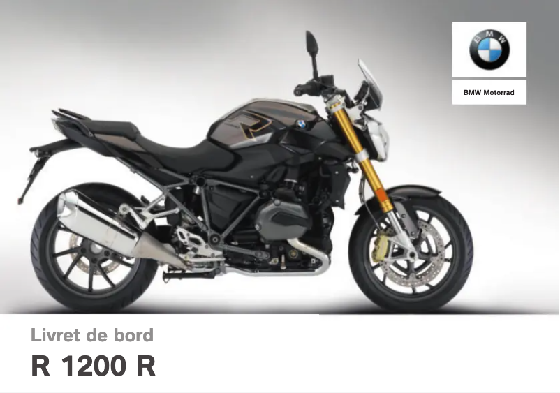 Page 1 de la notice Manuel utilisateur BMW R 1200 R (2017)